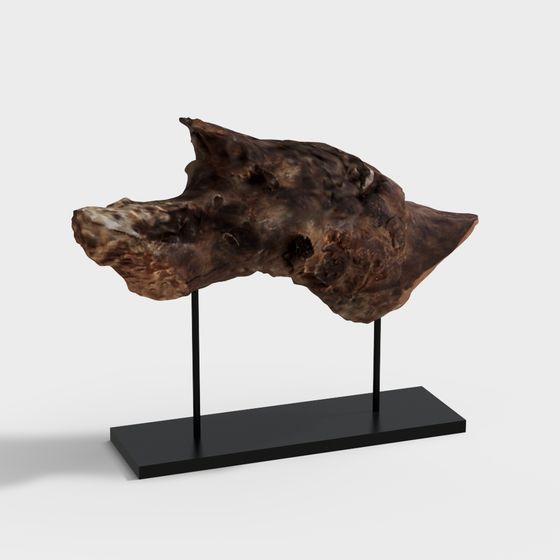 Ancient Tree Root Sculpture 3D model