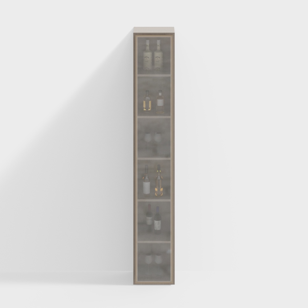 New Chinese Style Living and Dining Room Wine Cabinet