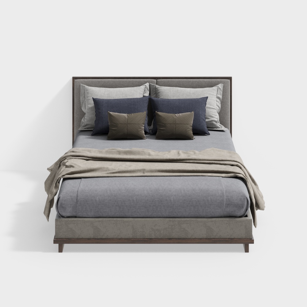 Giường đôi phòng ngủ Trung Quốc mới