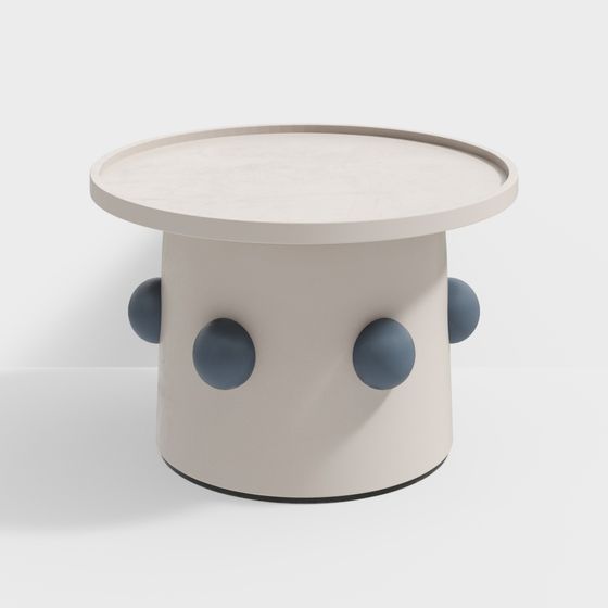Cylindrical Side Table 3D model