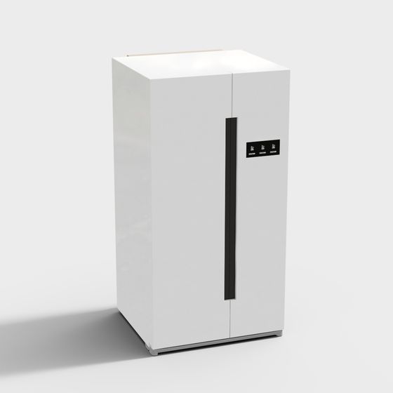 Modern Minimalist Refrigerator 3D model