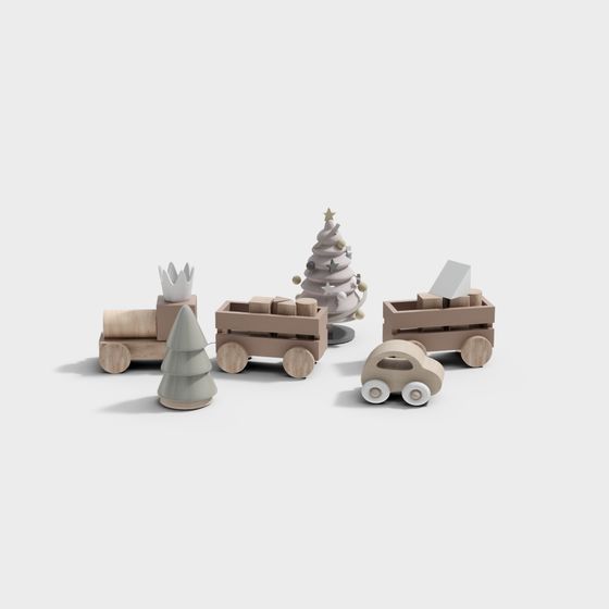 Charming Christmas Toy 3D Model