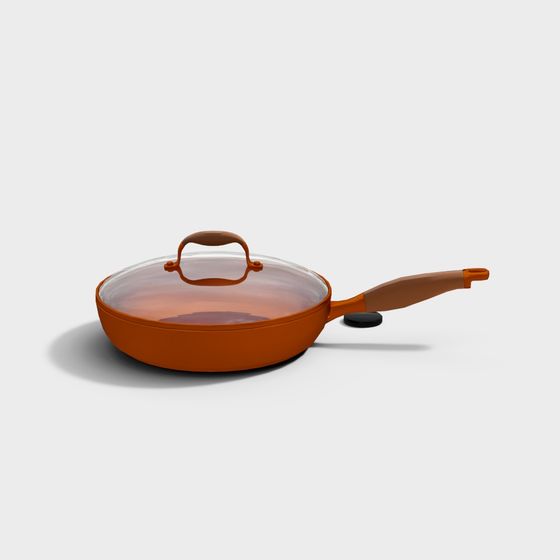 Stylish 3D Model Frying Pan for Creative Projects