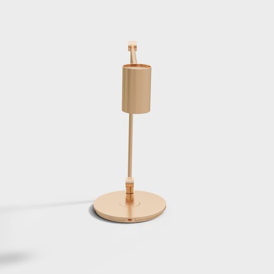 Stylish Low-Polygon Table Lamp 3D model for Modern Spaces