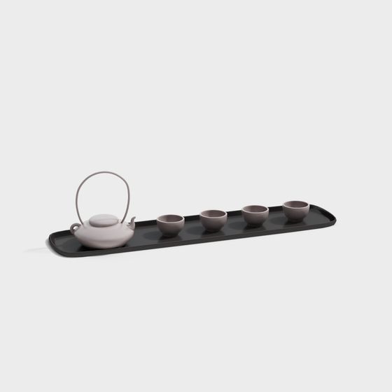 モダンなティーセットの装飾