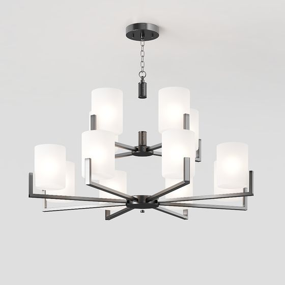 Unique Low-Poly Pendant Light 3D Model