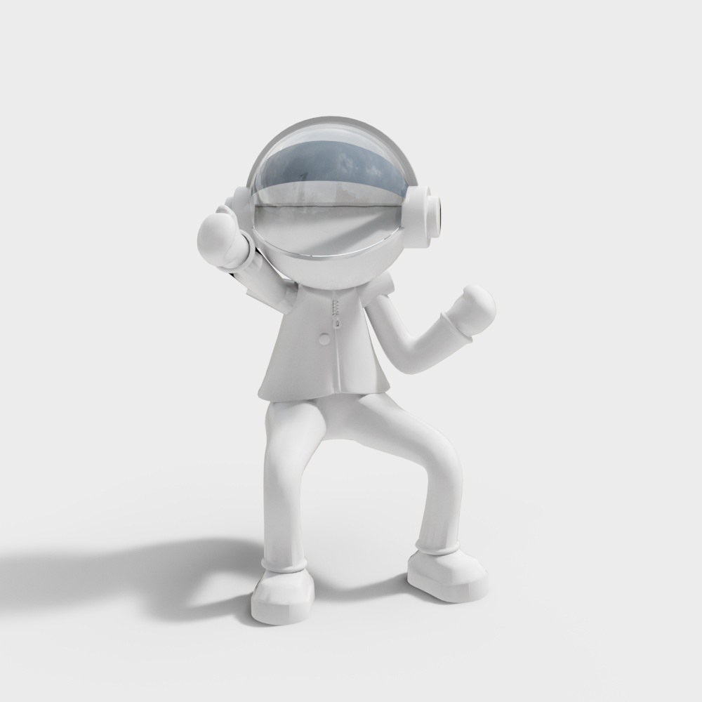 Space Explorer 3D Model for Creative Projects
