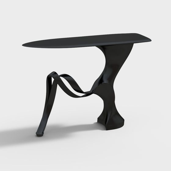 Streamlined Table Streamlined Art Table 3D model for Creative Projects