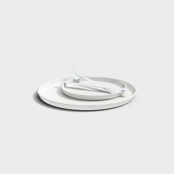 Elegant Dinnerware Set 3D model