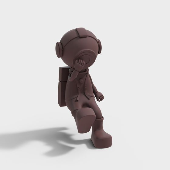 Adventurer 3D model - Unique Low-Poly Design