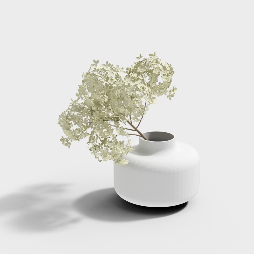 クリームスタイルのグリーンプラント