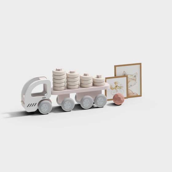 Playful Cargo Truck 3D Model