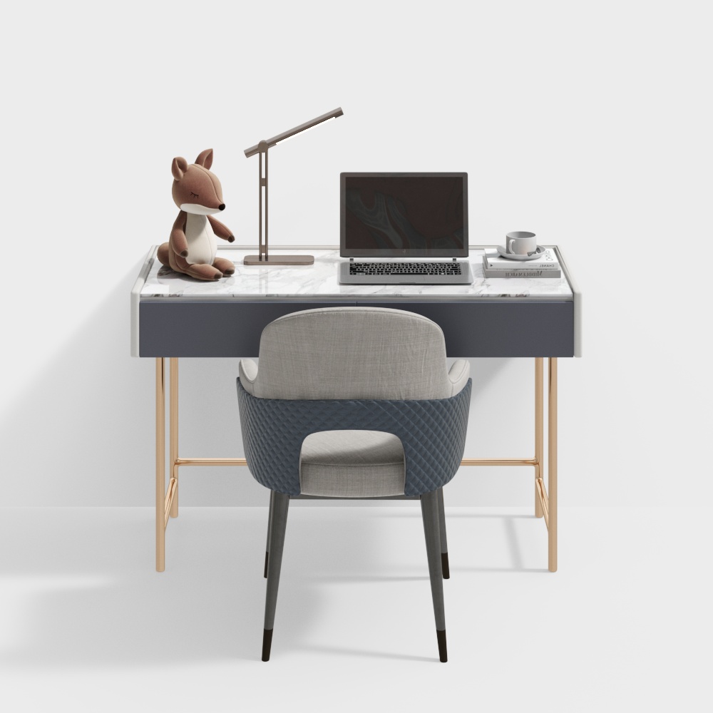 Modern Children's Study Desk and Chair Set