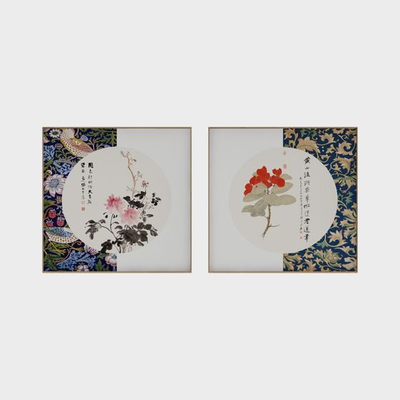 Eastern Floral Language 3D Model for Unique Designs