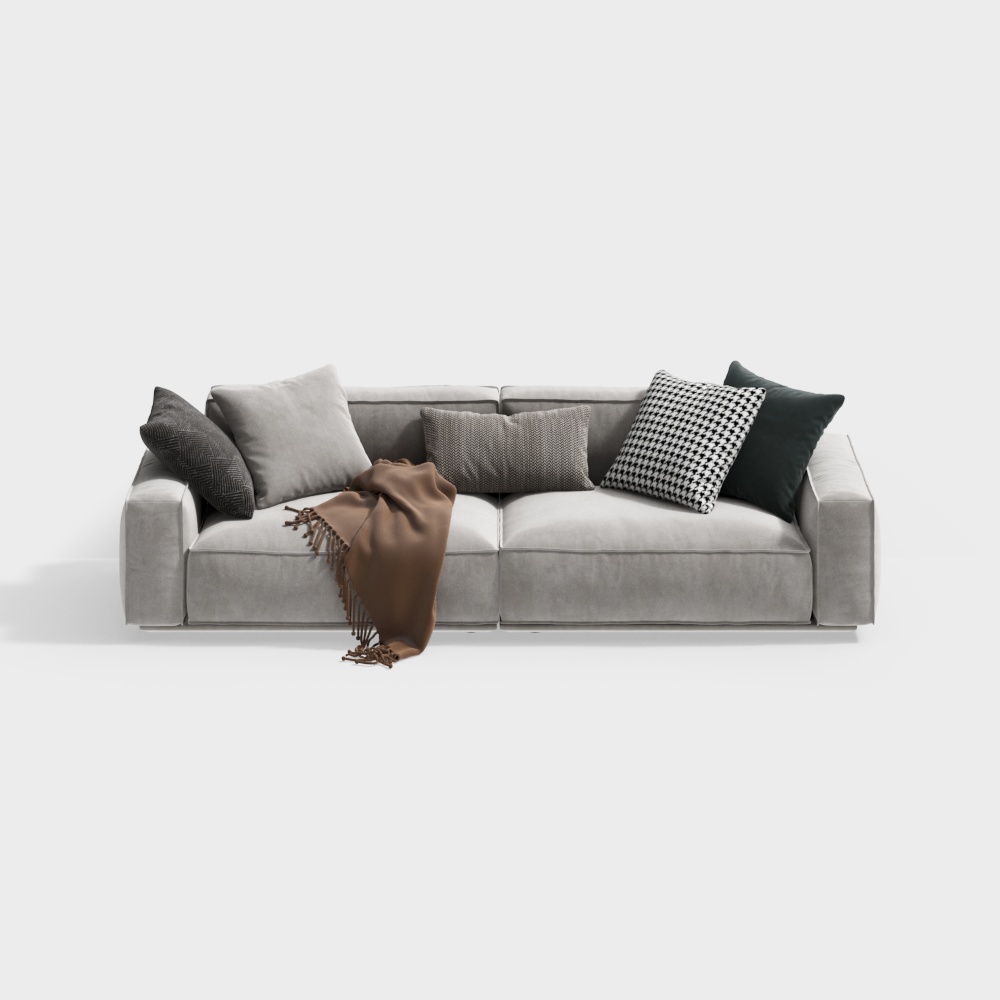 Modern Light Luxury Living Room Dining Multi-Person Sofa