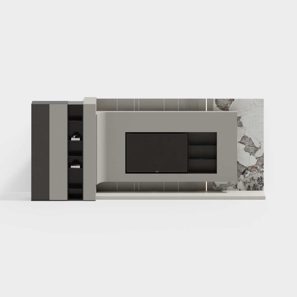 Tường Nền TV Phòng Ăn và Phòng Khách Ý Hiện Đại