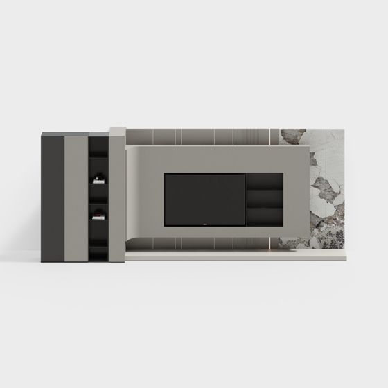 Tường Nền TV Phòng Ăn và Phòng Khách Ý Hiện Đại