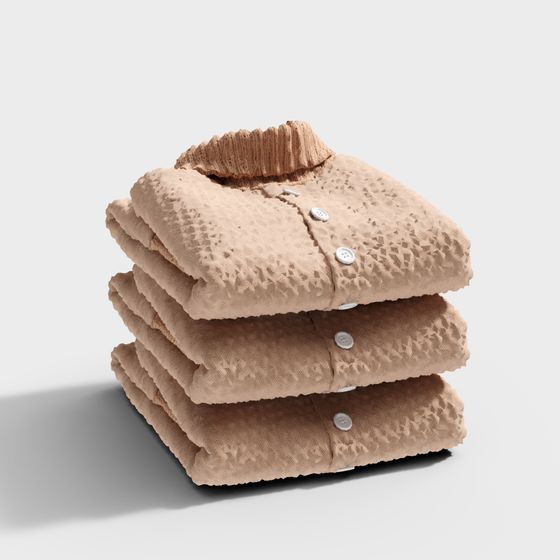 Stacked Sweaters 3D model