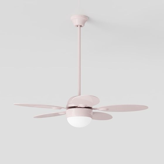 Elegant Pink Ceiling Fan 3D model for Modern Interiors