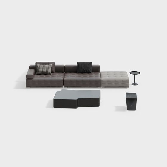 Modern Minimalist Sofa Set 3D model