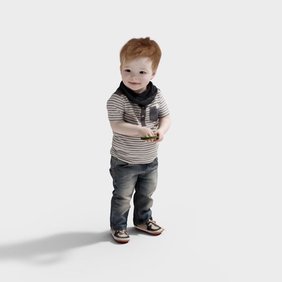 Whimsical Little Angel 3D Model