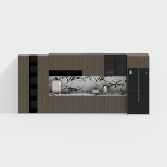 Urban Living Room Cabinet 3D model