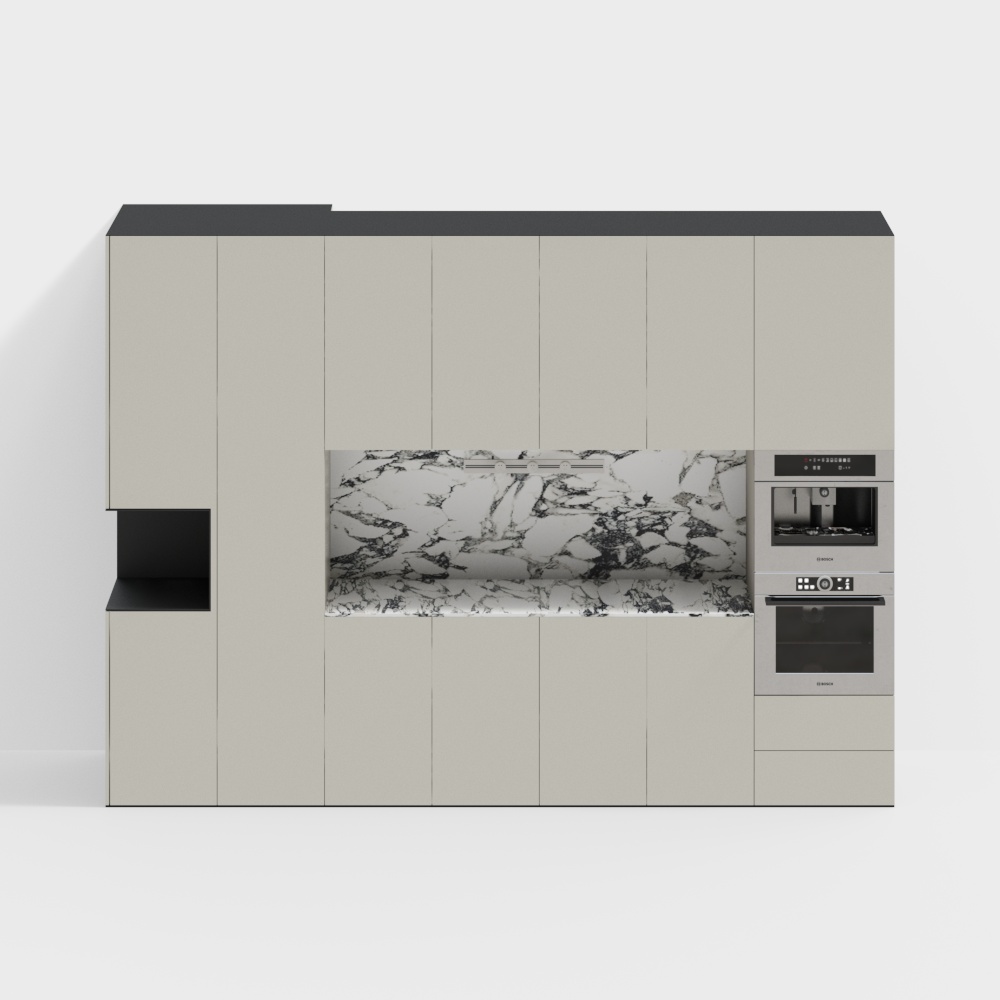 Mobile Laterale Sala da Pranzo Stile Crema