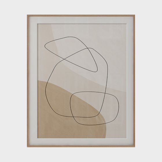 Abstract Lines 3D model - Modern Art