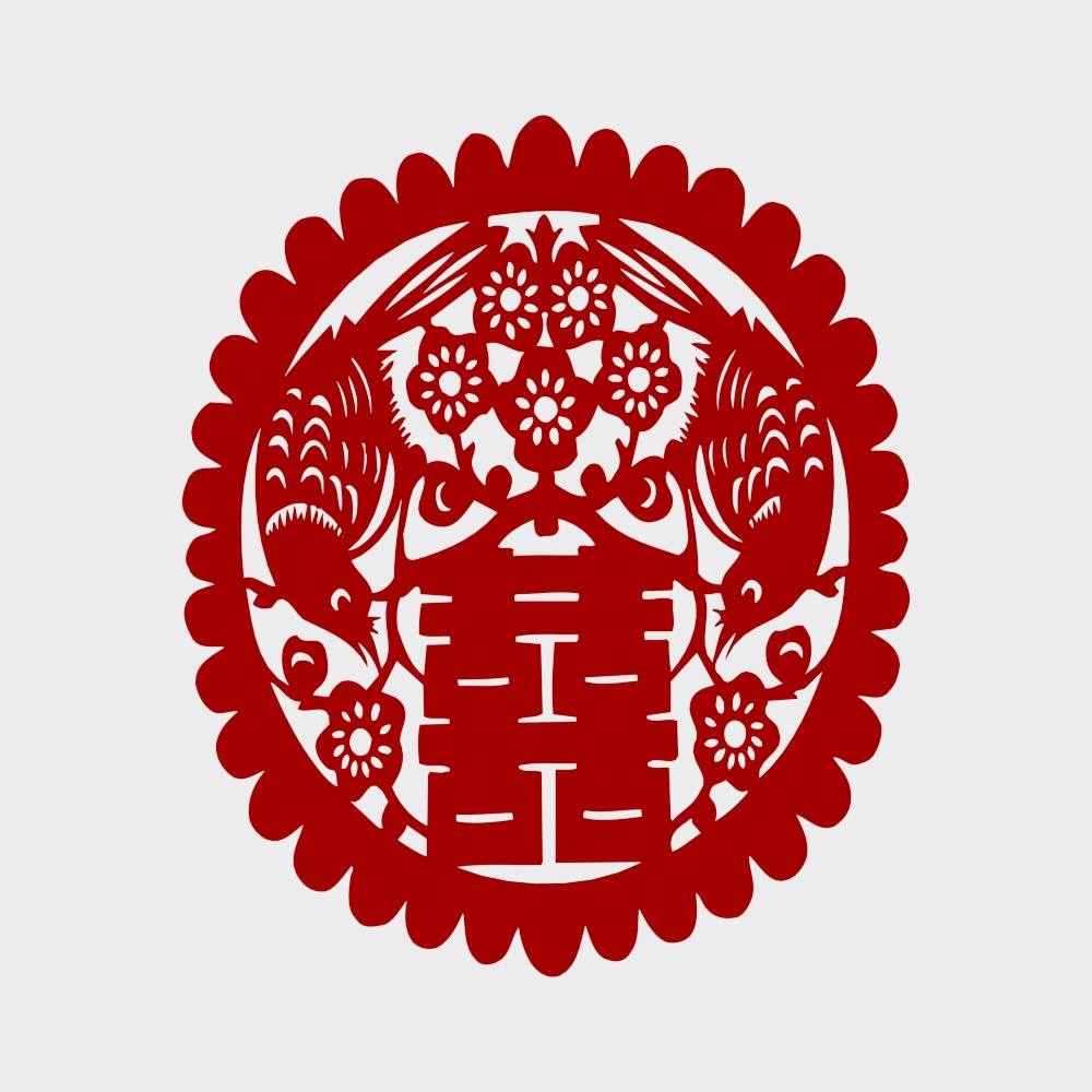 Joyful Magpie Double Happiness 3D model