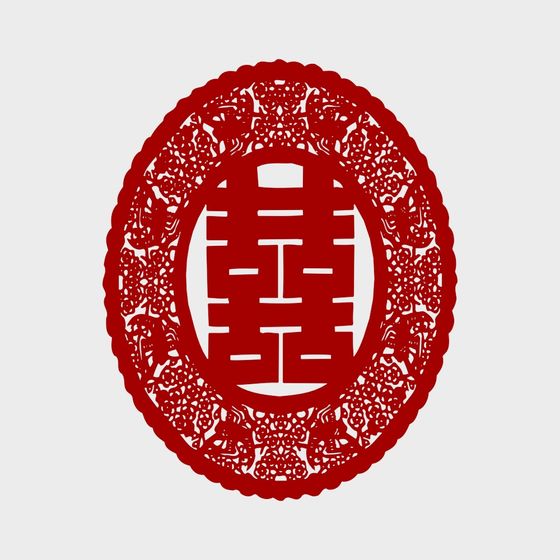 Fleur de Fenêtre Double Bonheur Moderne