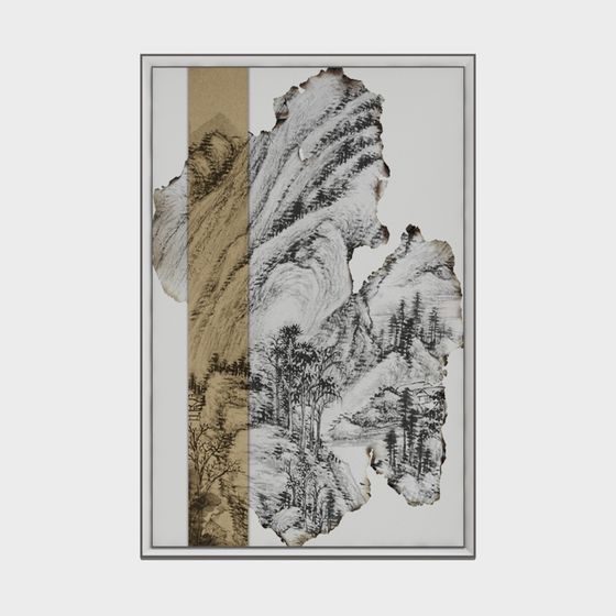 Ink Wash Landscape 3D model