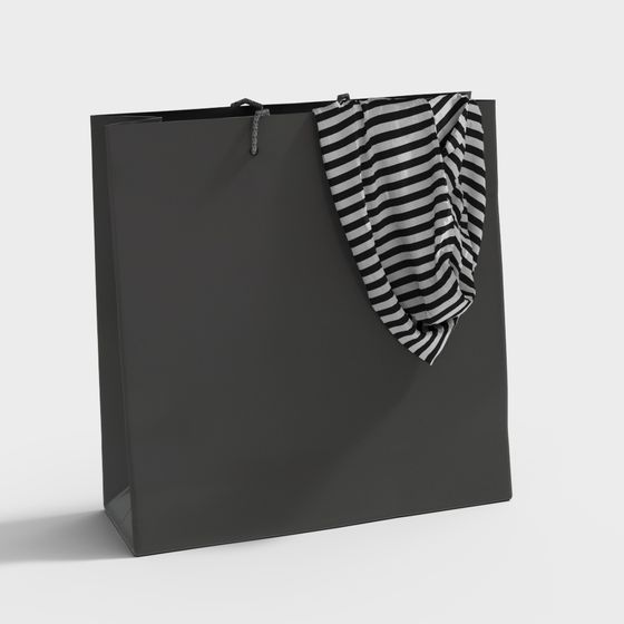 Contemporary Shopping Bag 3D model for Creative Projects