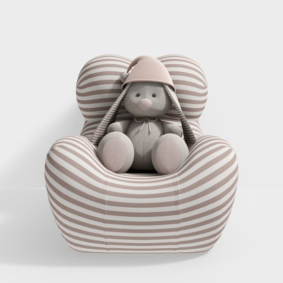 Cozy Bunny Chair 3D model