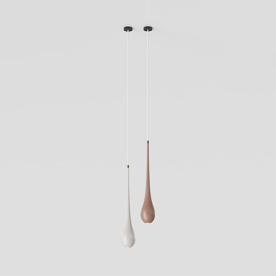 Elegant Low-Poly Chandelier 3D model