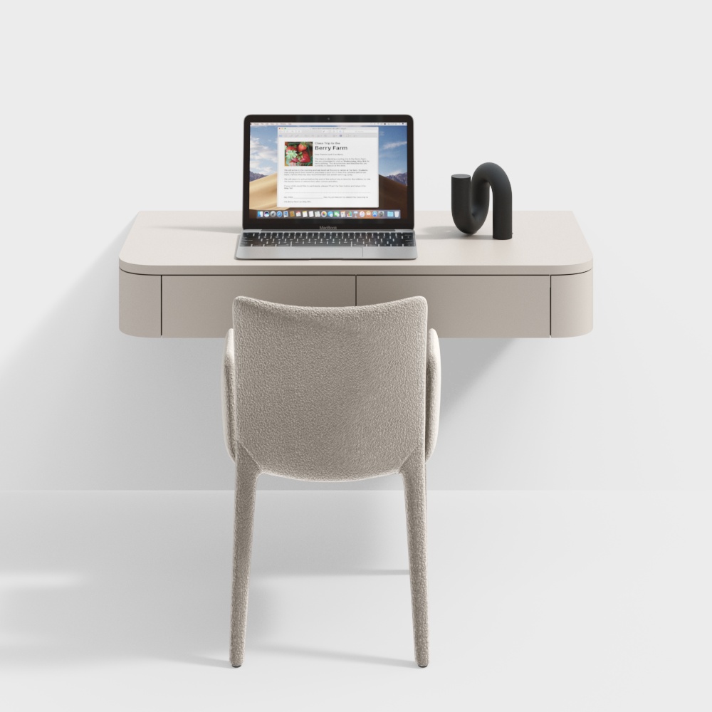 Modern Desk and Chair Set