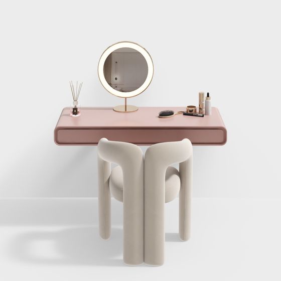 Elegant Modern Vanity 3D model