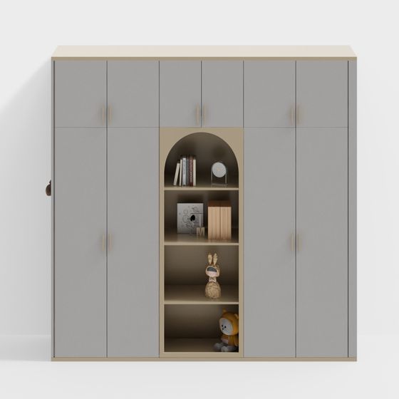 Modern Minimalist Storage Cabinet 3D model