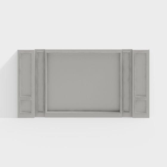 Elegant Gray 3D Model for Modern Architecture