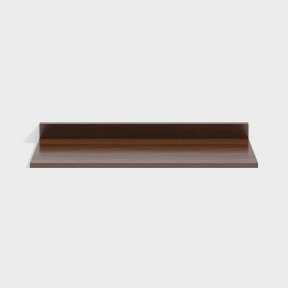 Stylish Wooden Shelf 3D model for Modern Interiors