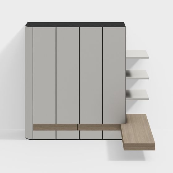Urban Storage Cabinet 3D model for Modern Spaces