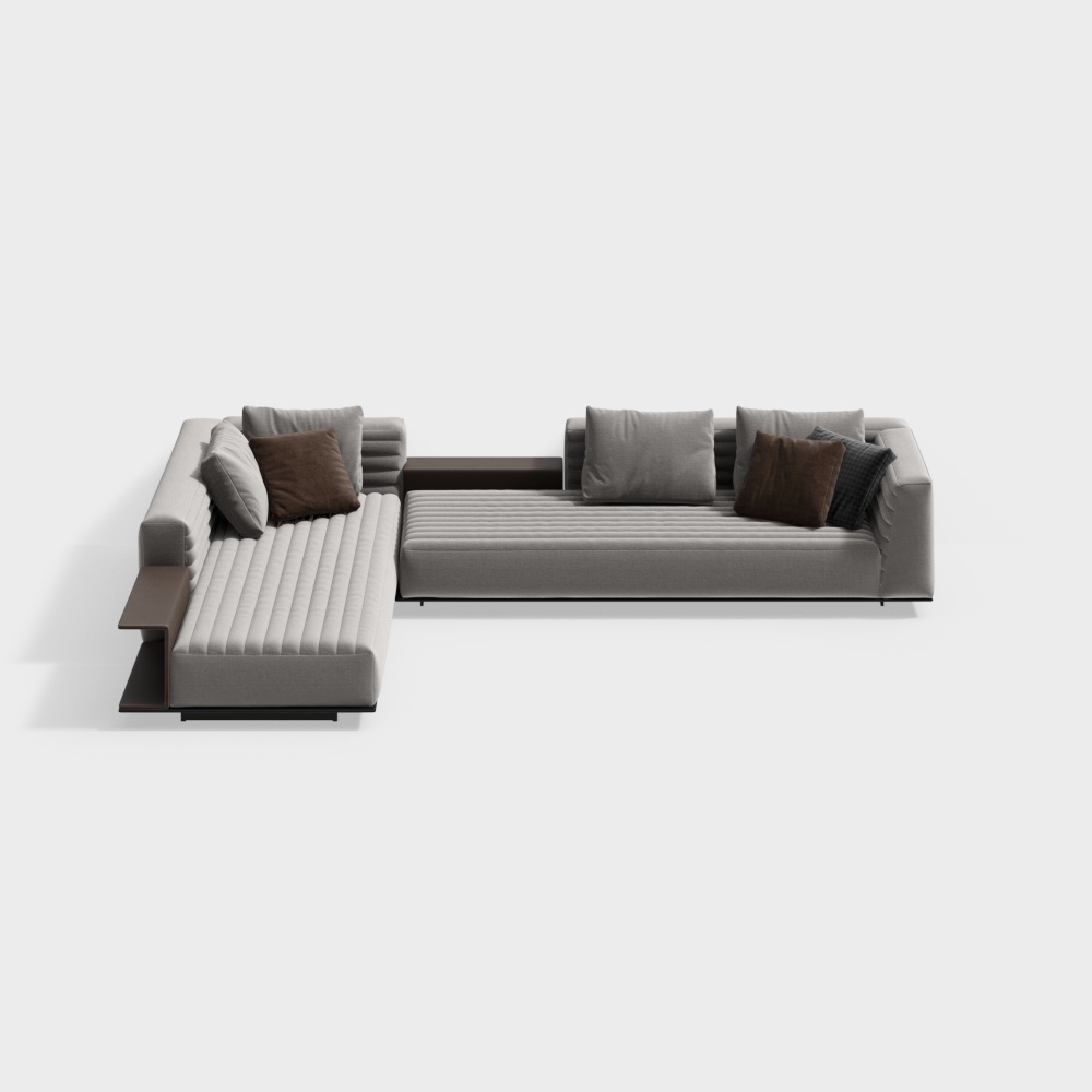Sofa góc hình L đa người kiểu Ý