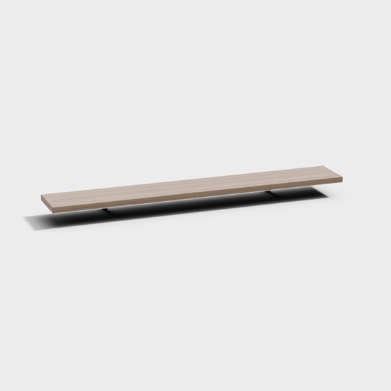 Stylish Floating Shelf Low-Poly 3D model