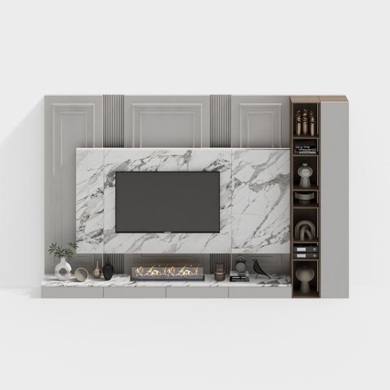 Urban Elegance Media Console 3D model