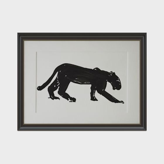 Low Poly Black Panther 3D model