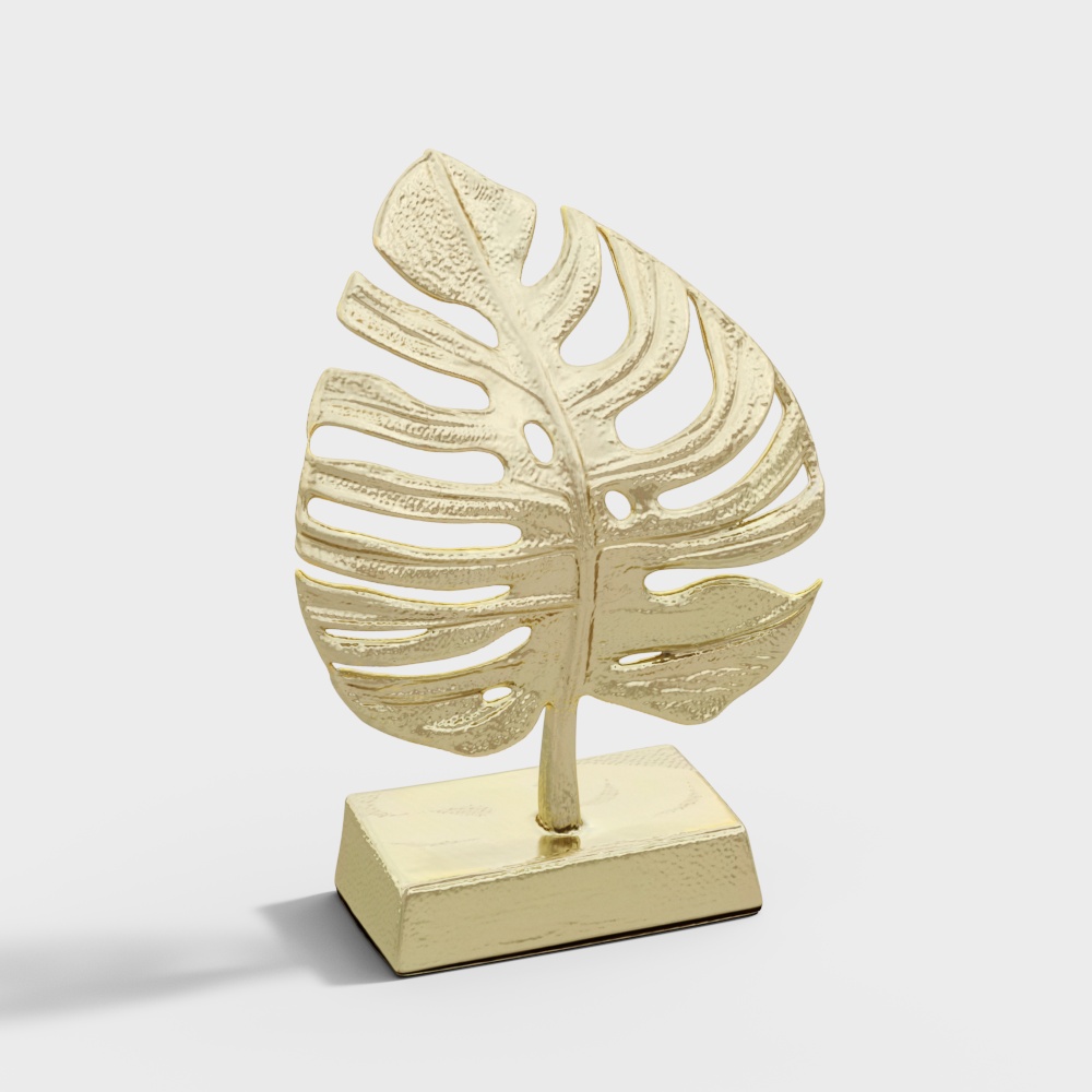 Leaf Metal Showpiece 4