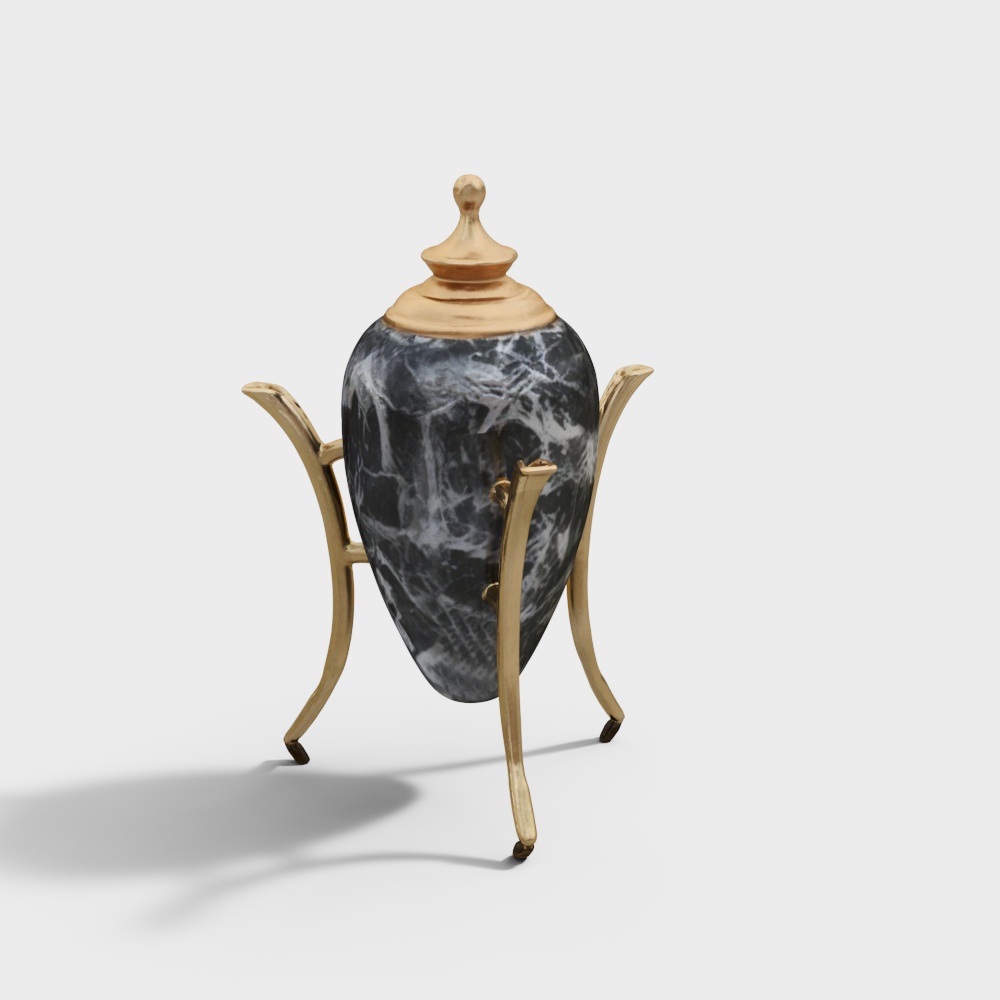 Monolithic Multicolour Metal Showpiece