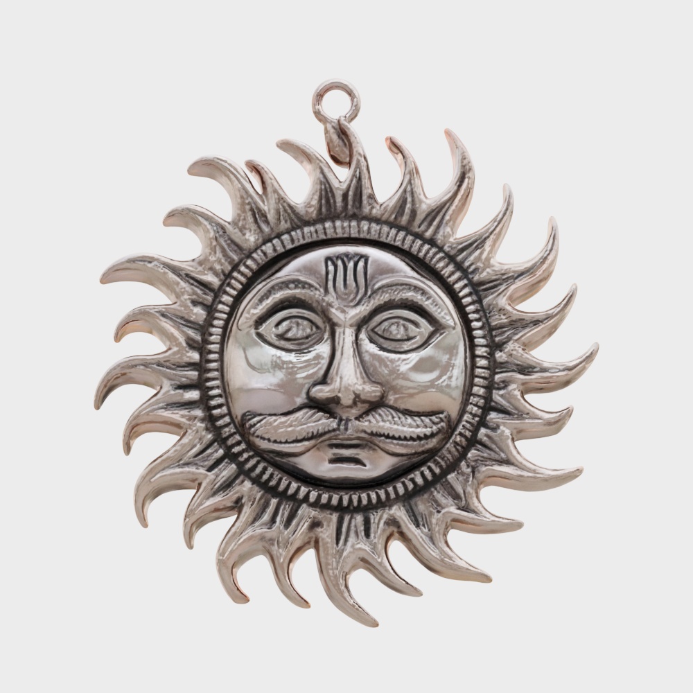 StonKraft Brass Wall Hanging Sun Face Idol