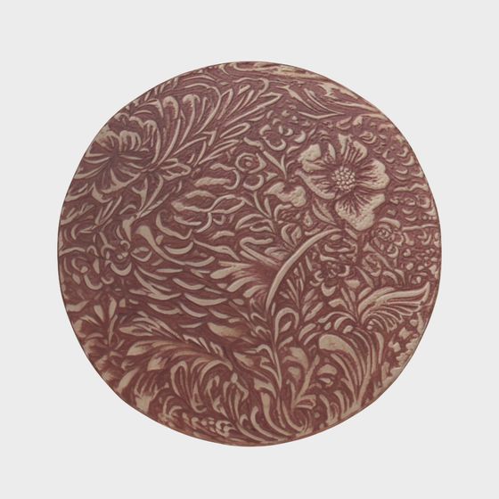 Floral Round Platter 3D model for Creative Projects