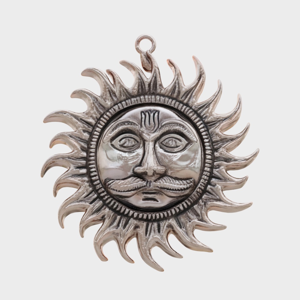 StonKraft Brass Wall Hanging Sun Face Idol