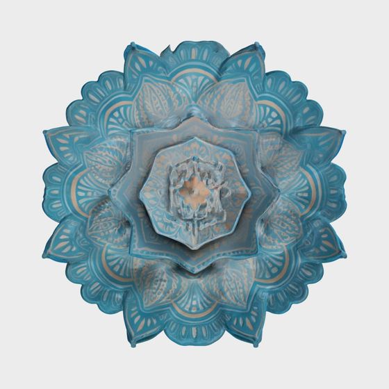 Exquisite Low-Poly Lotus Flower 3D Model